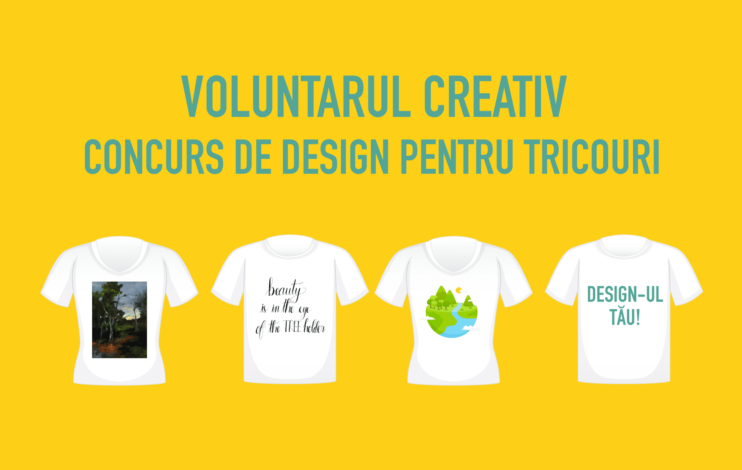 Voluntarul Creativ – Concurs de design pentru tricouri