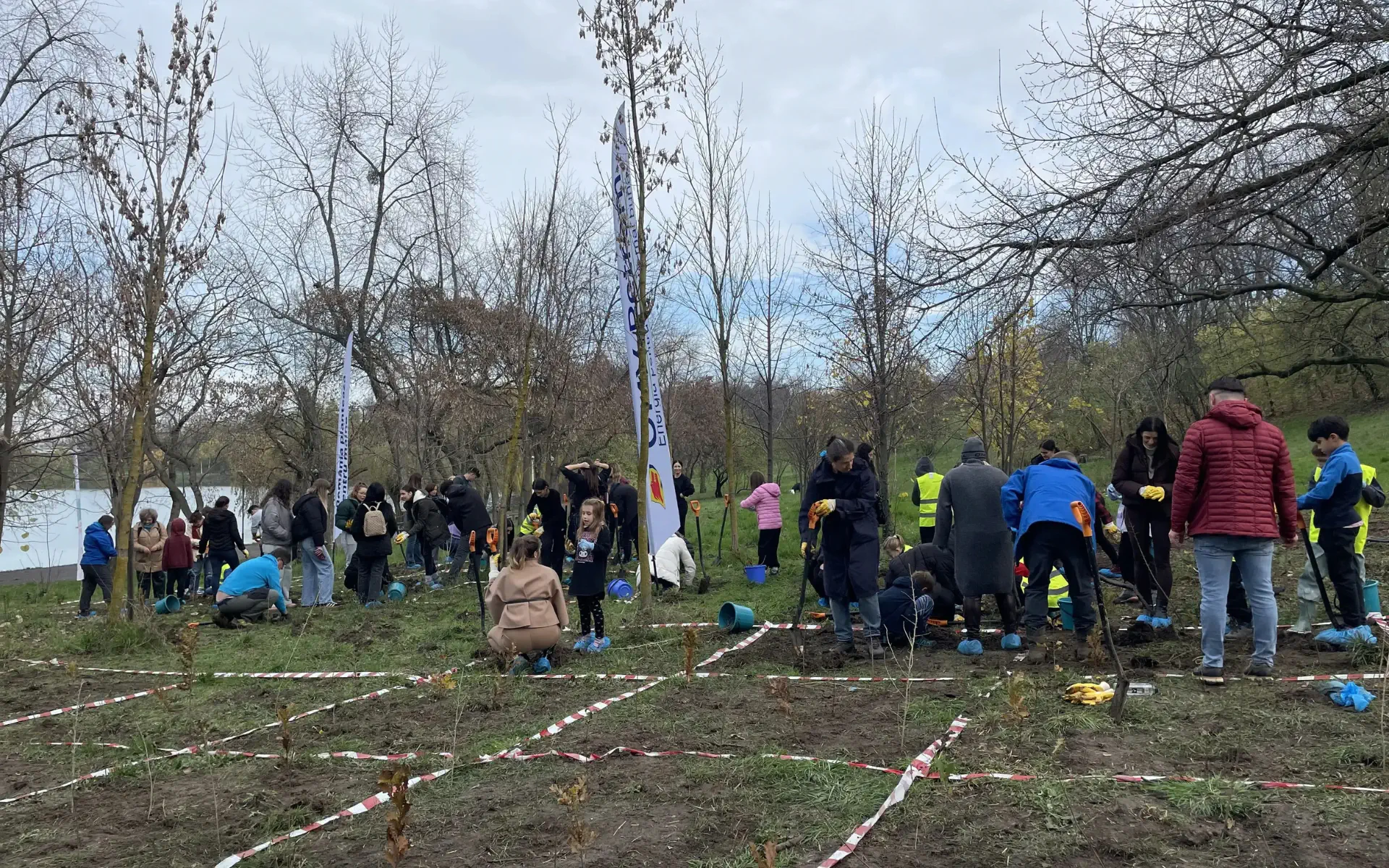 Peste 860 de elevi implicați în acțiuni de plantare în Parcul Tineretului București